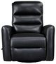 Homelegance® Dimitri Black Manual Swivel Glider Reclining Chair-2