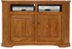 American Heartland Manufacturing Oak 57" Arched Base Tall Corner TV Stand-0