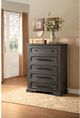 Mazin Furniture Toulan Distressed Dark Oak Chest-4