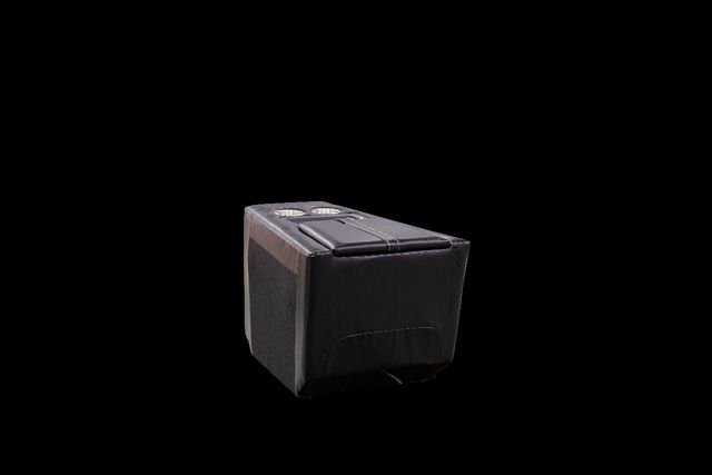 iPowr Black Leather Media Console