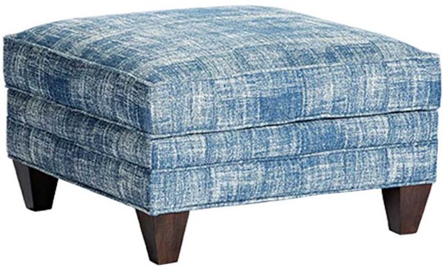Marshfield Furniture Sarah Blue Storage Ottoman-0