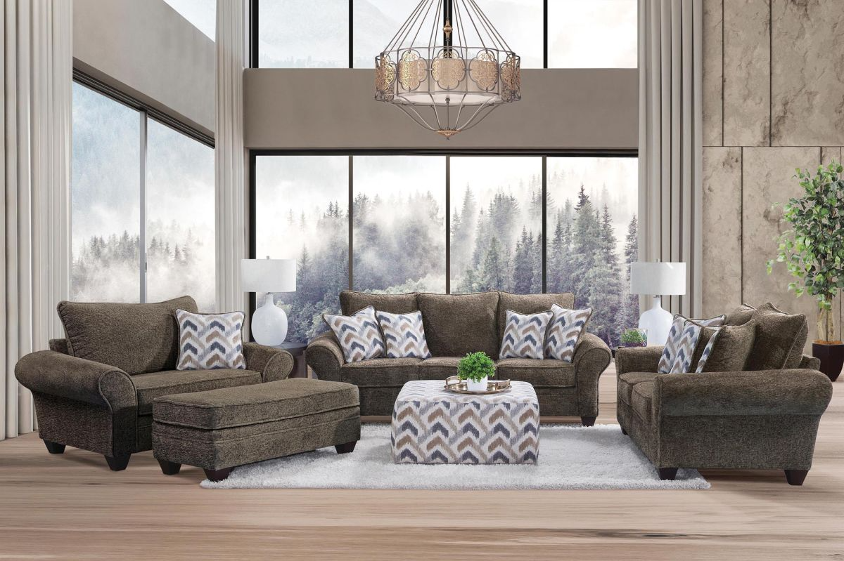 Behold™ Home Arlington Chocolate Sofa | Jarons Furniture Outlet