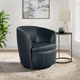 Elements International Vito Pebble Navy Swivel Chair-1