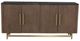 Fairfield® Dimitri Kafe 4-Door Credenza with Galaxy Black Marble Top-2