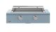 Caliber™ Rockwell Social 42" Bluestone Built-In Liquid Propane Outdoor Griddle with Polished Chrome Hardware-0