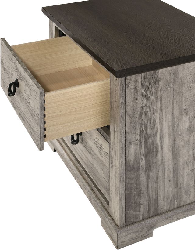 Crown Mark Ella-Mae Gray Nightstand-2