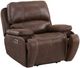 Elements International Atlantis Heritage Brown Power Recliner-3
