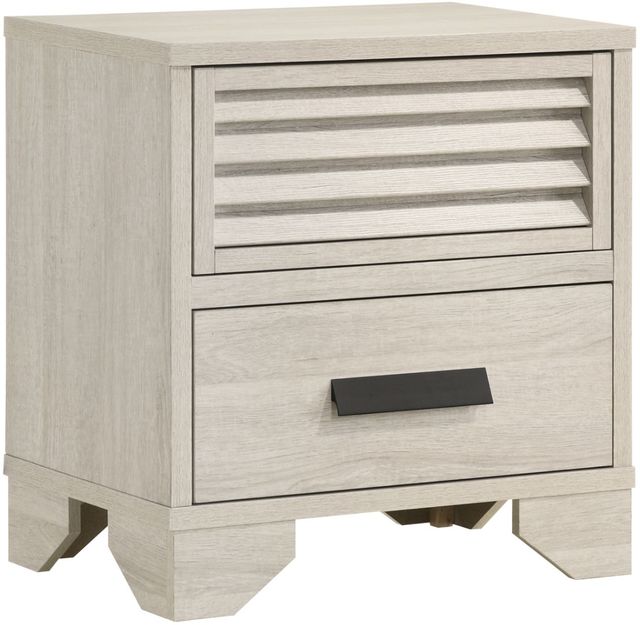 Crown Mark Sarter White Nightstand-0