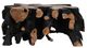 Classic Home Cypress Root Black/Natural Square Coffee Table -1
