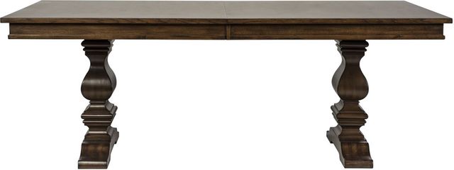 Liberty Furniture Armand 5-Piece Antique Brownstone/Gray Trestle Dining Set-2
