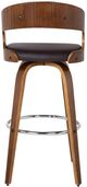 Armen Living Shelly 4-Piece Brown/Walnut Counter Stool Set-3