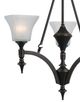 Cal® Lighting & Accessories Rockwood 3-Light Dark Bronze Chandelier-1