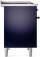 Ilve® Nostalgie II Series 40" Midnight Blue Pro Style Dual Fuel Range-3
