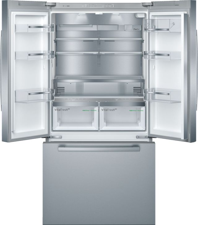 Bosch 800 Series 21.0 Cu. Ft. Stainless Steel Counter Depth French Door Refrigerator-1