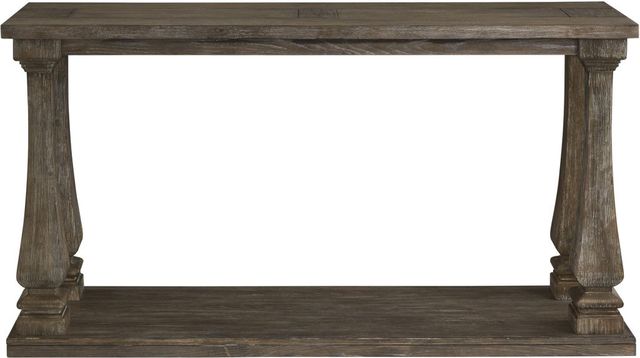 Signature Design by Ashley® Johnelle Weathered Gray Sofa Table-1