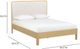 TOV Furniture Rafaelle Cream/Natural Queen Panel Bed-2