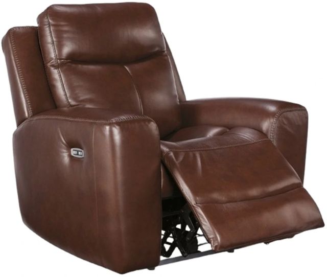 Signature Design by Ashley® Next Move Mahogany Power Recliner with Adjustable Headrest-1