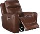Signature Design by Ashley® Next Move Mahogany Power Recliner with Adjustable Headrest-1