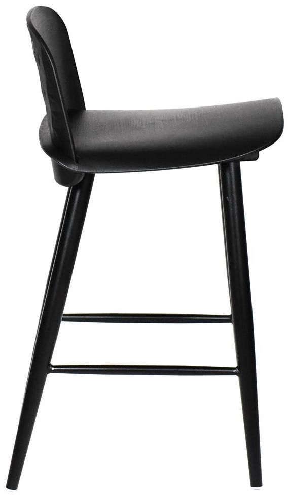 Moe's Home Collection Looey Set of 2 Black Counter Stools-2