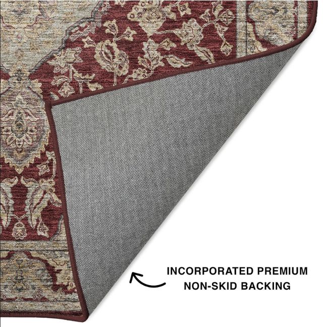 Dalyn™ Rug Company Hatay HY3 Garnet 5'x8' Area Rug-2