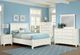 Vaughan-Bassett Bonanza White Queen Mansion Panel Storage Bed-1