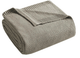 Olliix by INK+IVY Bree Knit Charcoal Twin Blanket-0