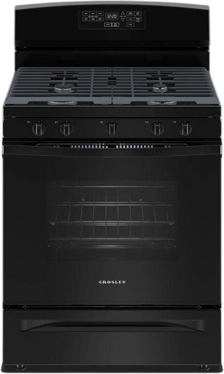 Crosley® 30" Black Freestanding Gas Range-0