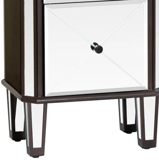 Powell® Heather Dark Espresso/Mirrored Jewelry Armoire-2
