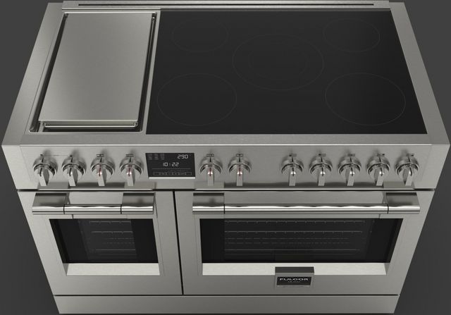 Fulgor Milano Sofia 48" Stainless Steel Pro Style Slide In Induction Range-1