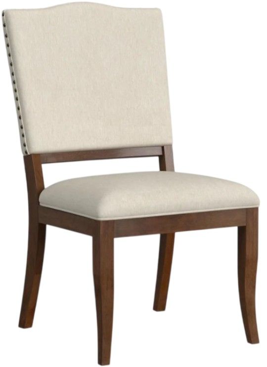 Flexsteel® Bellevue 2-Piece Light Tan/Whiskey Brown Upholstered Dining Side Chair Set-3