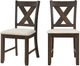 Elements International Alvin 7-Piece Espresso/White Gray Dining Table Set-4