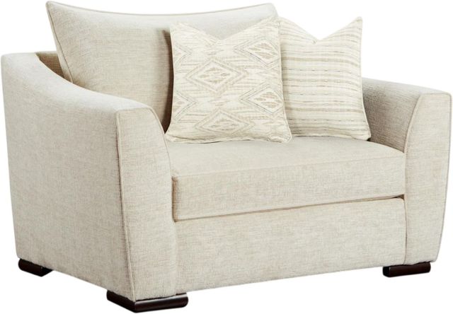 Fusion Furniture Vibrant Vision Oatmeal Chair and a Half-0