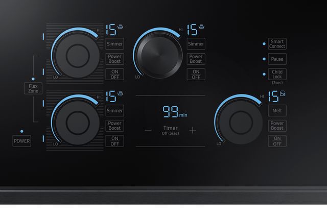 Samsung 30" Fingerprint Resistant Black Stainless Steel Induction Cooktop-2