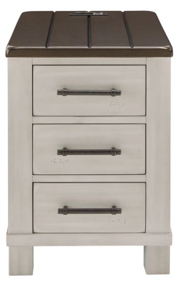 Signature Design by Ashley® Darborn Brown Chairside End Table with Gray Base-2