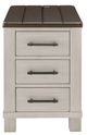 Signature Design by Ashley® Darborn Brown Chairside End Table with Gray Base-2