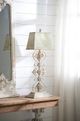 A & B Home Distressed White/Gold Table Lamp-3