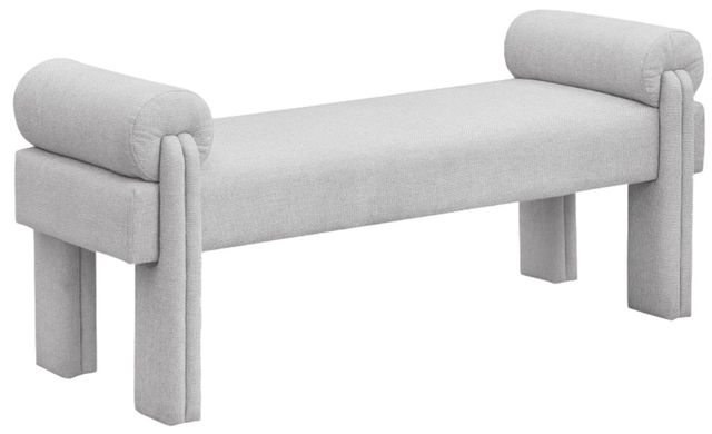 Meridian Furniture Stefano Gray Bench-0