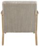 Homelegance® Chevron Taupe/Brown Accent Chair-4