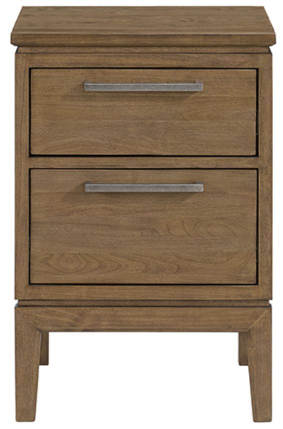 Whittier Wood® Furniture Bailey Nutmeg Small Nightstand-3