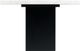 Elements International Valentino White Dining Table with Black Base-2