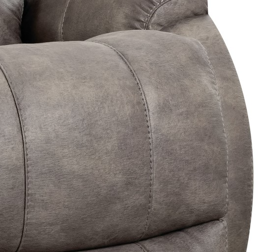 HomeStretch Denali Gray Scoop Seat Manual Rocker Recliner