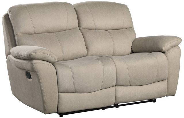 Homelegance® Longvale Tan Reclining Loveseat-0