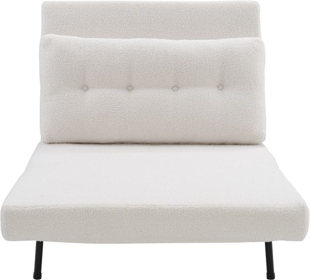 Powell® Hilda White Fold Out Chair-2