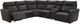 Bassett® Furniture Club Level Chauncey 6-Piece Espresso Leather Power Reclining Sectional-2