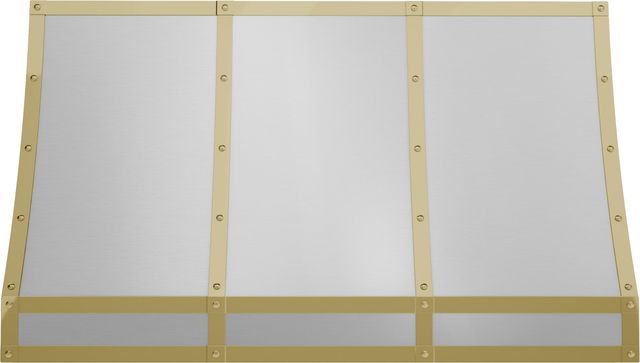 Zephyr Designer Collection 48" Polished Gold Forte Hood Banding Kit-0