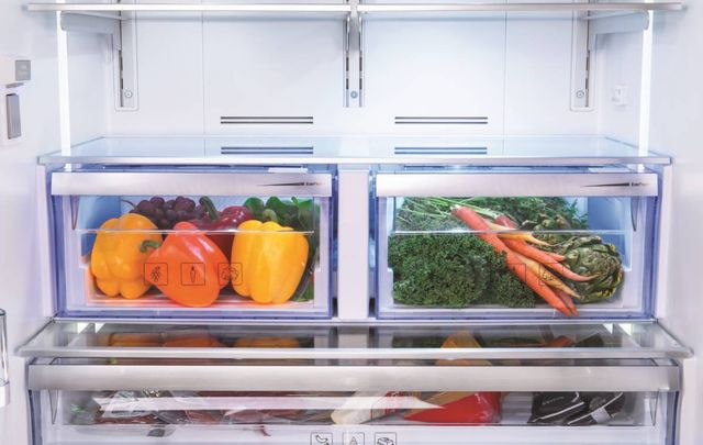 Beko 30 in. 16.4 Cu. Ft. Fingerprint-Free Stainless Steel Built In Counter Depth Bottom Freezer Refrigerator-2