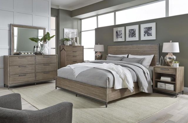 aspenhome® Trellis Desert Brown California King Panel Bed-3