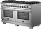 FORNO® Capriasca 60" Stainless Steel Pro Style Gas Range-2