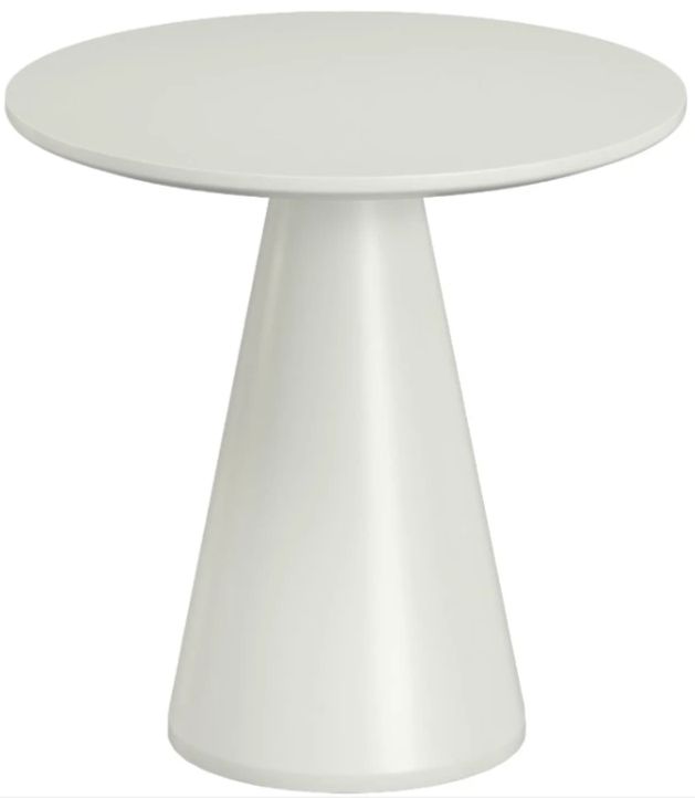 Sunset West Bone White Glass Fiber Reinforced Concrete Round Outdoor Pub Table -0