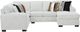 Affordable Furniture 6950 Shay 2-Piece Arctic U-Shape Sectional-1